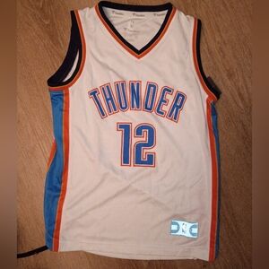 Fanatics Thunder 12  Kids Jersey - White, Blue & Orange